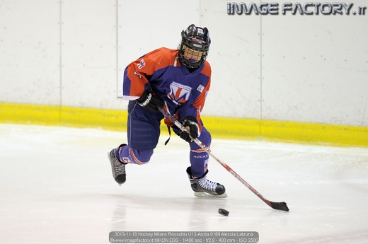 2013-11-10 Hockey Milano Rossoblu U12-Aosta 0189 Alessia Labruna